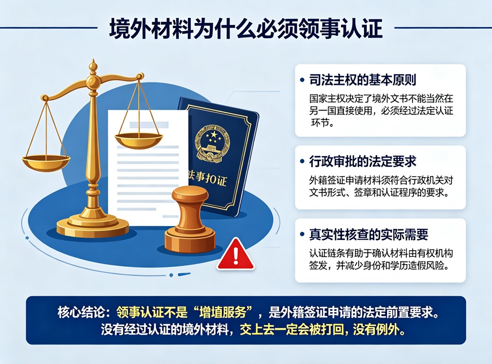 境外材料为什么必须领事认证